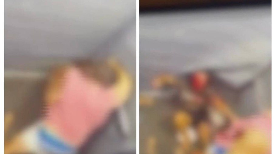 Mulher é agredida pelo namorado dentro do elevador Mulher é agredida pelo namorado dentro do elevador