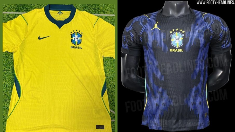 Supostos uniformes 1 e 2 vazados pelo Footy Headlines