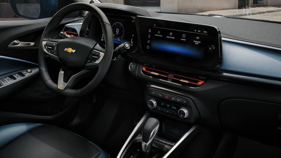 Central multimídia e painel do Chevrolet Onix 2026
