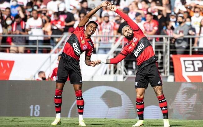 Gabigol revela teste que fez com o 'louco' Bruno Henrique: 'Fiquei dois meses sem falar com ele'