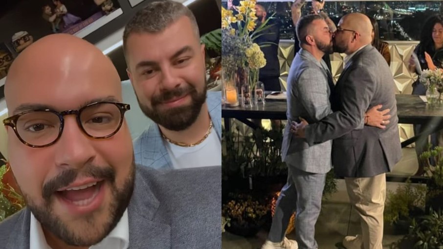 Tiago Abravanel e Fernando Poli oficializaram união em casamento civil