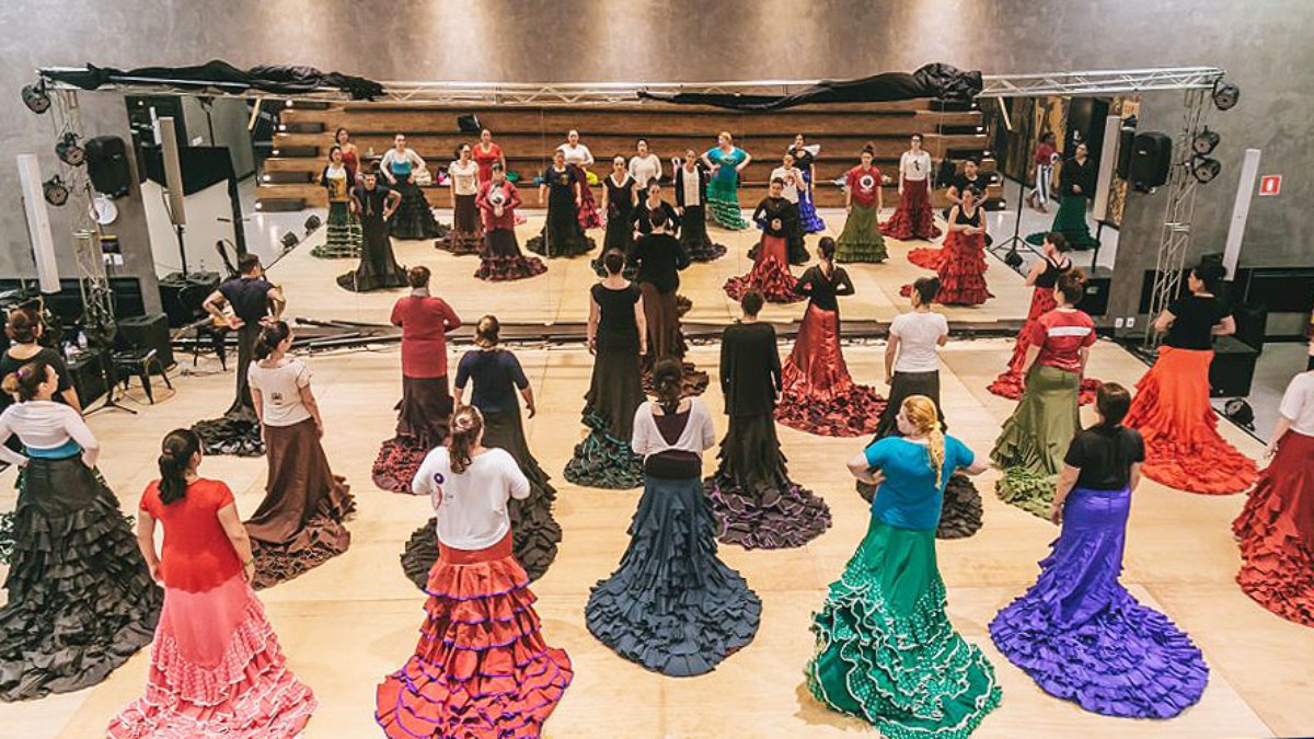Apresentação de dança flamenca