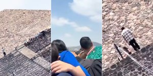 Vídeo mostra desespero de turistas entre tiros na Pirâmide da Lua