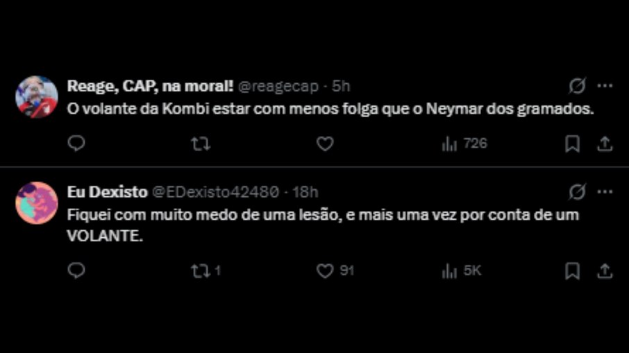 Torcedores criticam Neymar por ação enquanto lesionado Torcedores criticam Neymar por ação enquanto lesionado