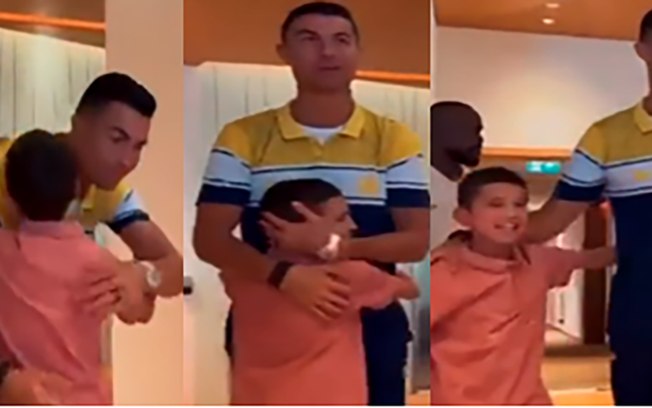Cristiano Ronaldo realiza sonho de menino sírio