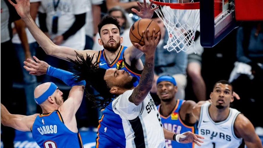 Thunder e Spurs se enfrentam nas finais do Oeste da NBA