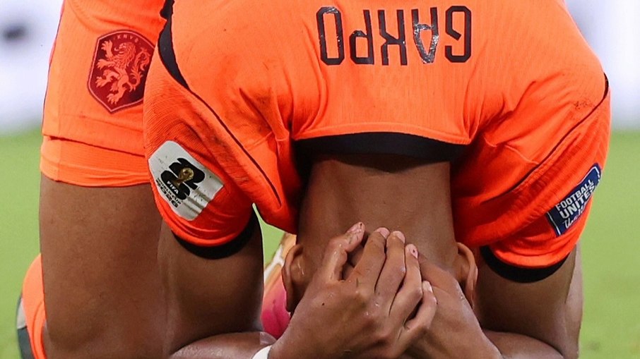 Gakpo se emocionou após gol da Holanda contra Marrocos