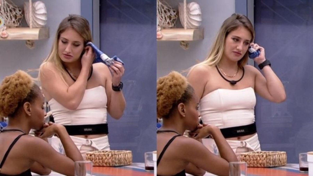 BBB23: Bruna Griphao tira cera do ouvido com papel na cozinha