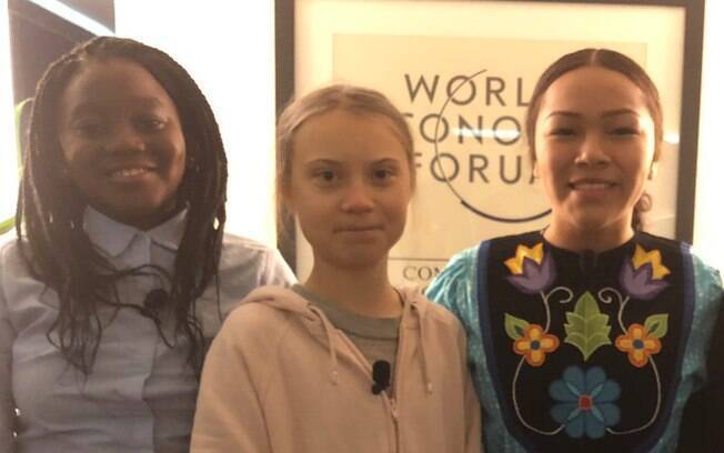 Greta Thunberg está participando do Fórum Econômico Mundial, em Davos, na Suíça Greta Thunberg está participando do Fórum Econômico Mundial, em Davos, na Suíça