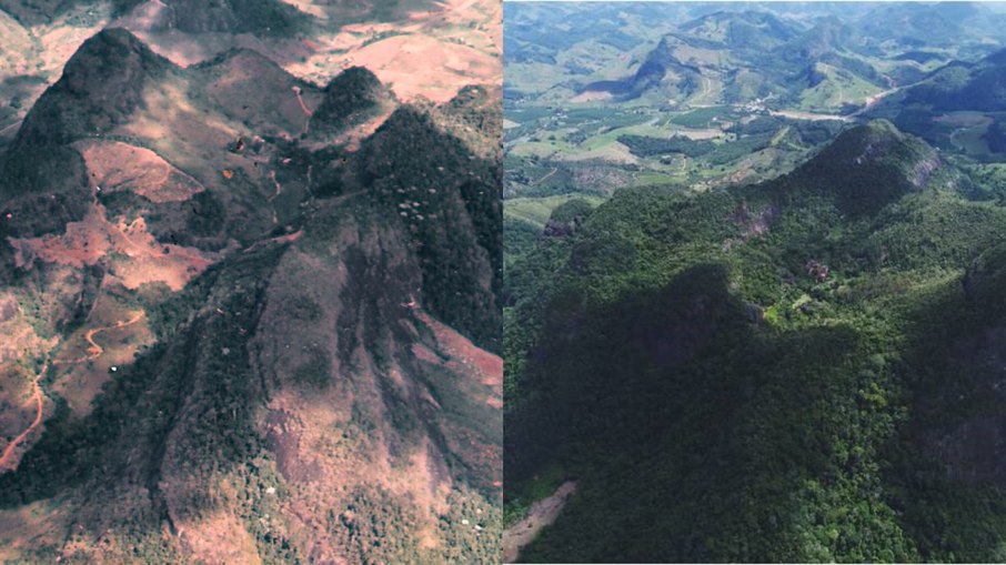 Morro da Vargem em 1974 e 2020 - Ibiraçu (ES) Morro da Vargem em 1974 e 2020 - Ibiraçu (ES)