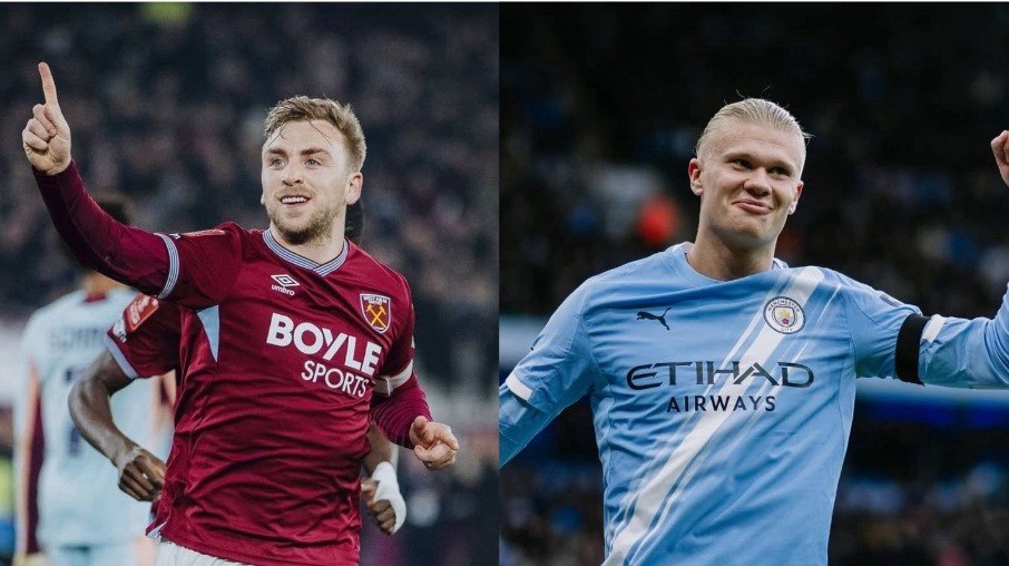 Bowen e Haaland são os artilheiros de West Ham e City