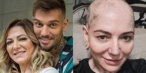 Mãe de Lucas Lucco raspa o cabelo e desabafa sobre doença