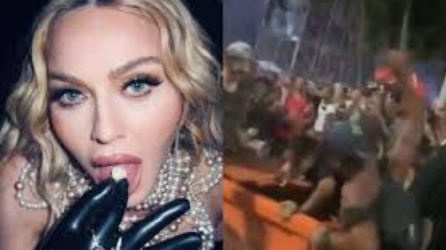 Madonna e fãs que jogaram homem no lixo