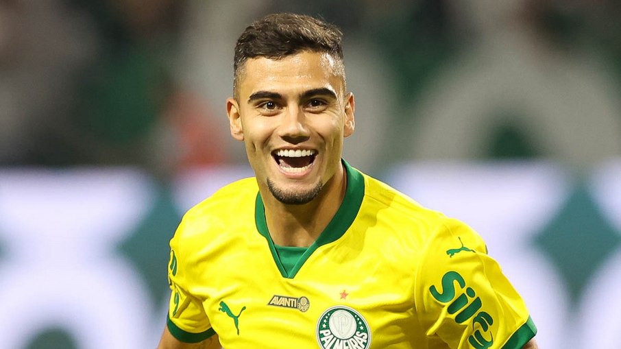 Andreas Pereira celebra gol pelo Palmeiras Andreas Pereira celebra gol pelo Palmeiras