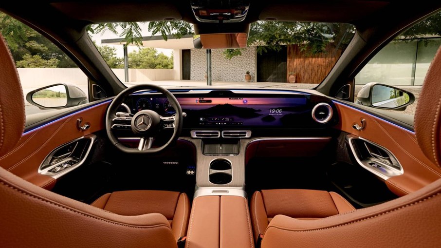 Interior do Mercedes-Benz GLC elétrico Interior do Mercedes-Benz GLC elétrico