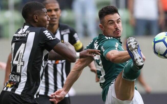O Palmeiras ficou no empate em 1 a 1 contra o Galo