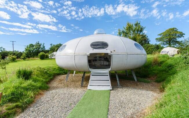 Casa em formato de disco voador é destaque nos aluguéis da Airbnb para os 50 anos do homem na lua