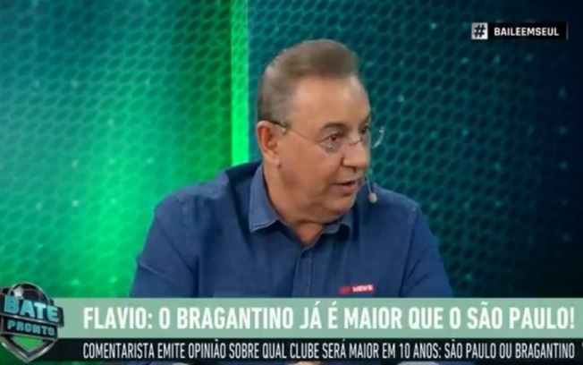 Flávio Prado compara Bragantino com São Paulo e garante: 'Já é maior'