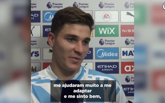 Álvarez fala sobre adaptação após primeiros gols na Premier League