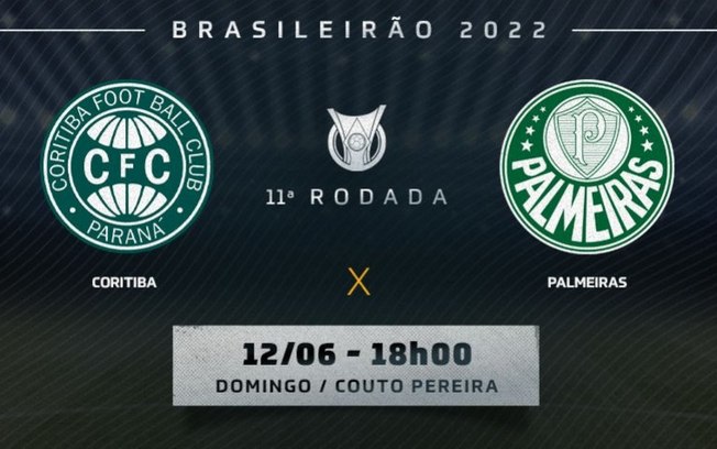 Coritiba x Palmeiras: prováveis times, desfalques e onde assistir ao duelo pelo Brasileirão