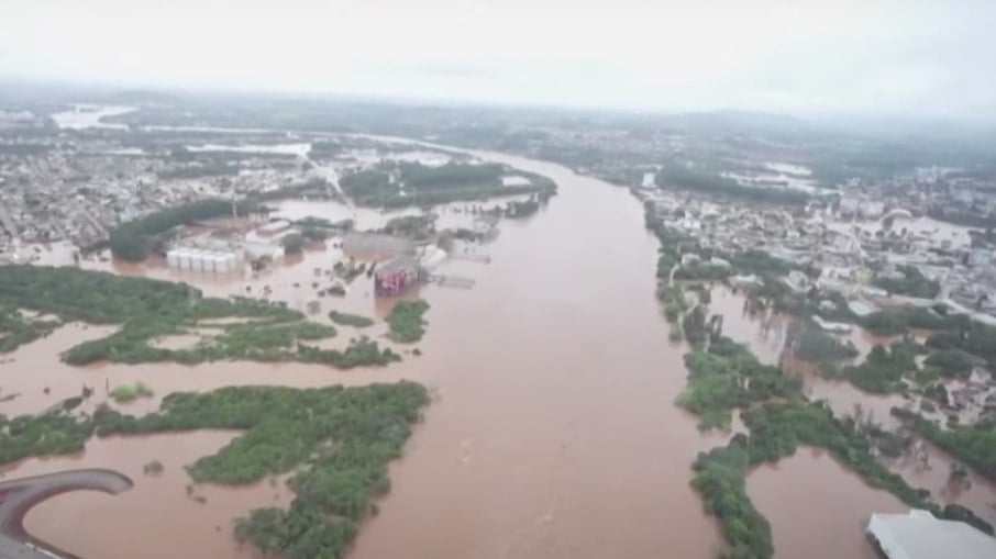 Ciclone no Sul provocou cheia de rios, que levou a enchentes em diversos municípios do Rio Grande do Sul