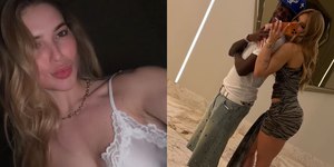 Virginia surge de camisola após noitada com Vini Jr.