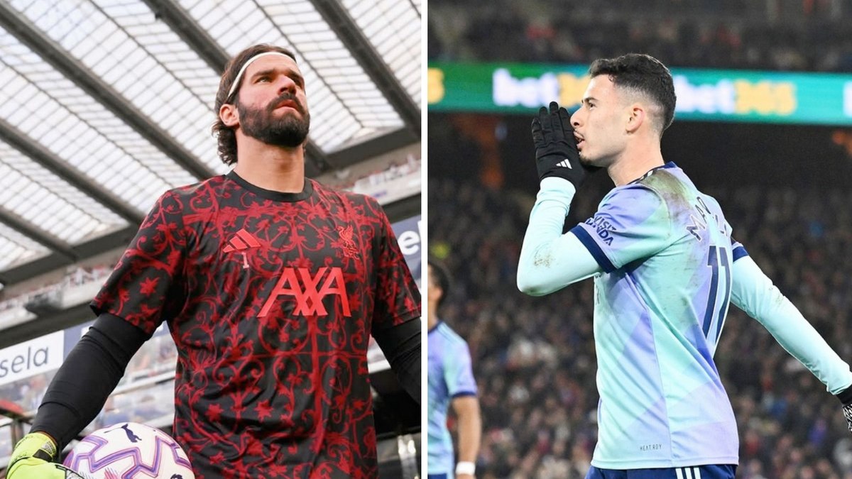 Alisson e Gabriel Martinelli se enfrentam neste domingo Alisson e Gabriel Martinelli se enfrentam neste domingo