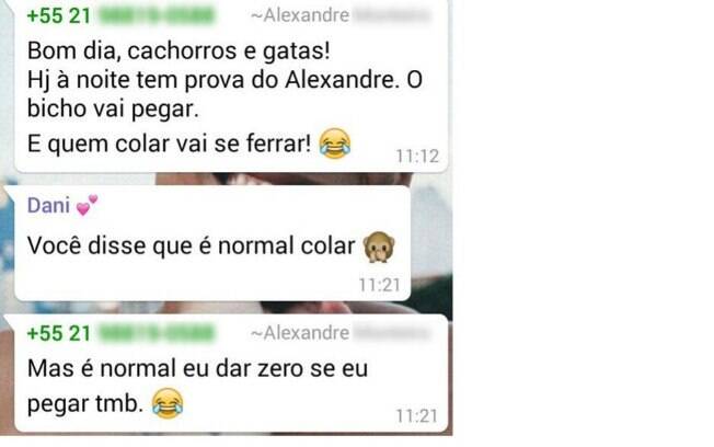 Motivo para evitar em ter os professores no Whats.