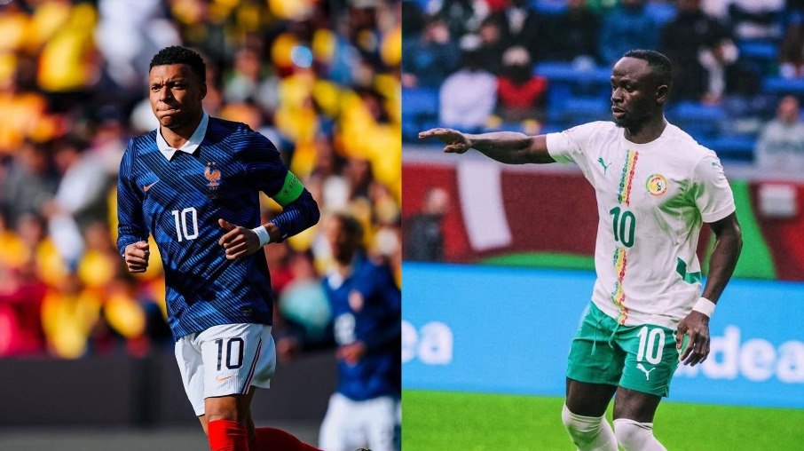 Mbappé e Mané são destaques de França e Senegal Mbappé e Mané são destaques de França e Senegal