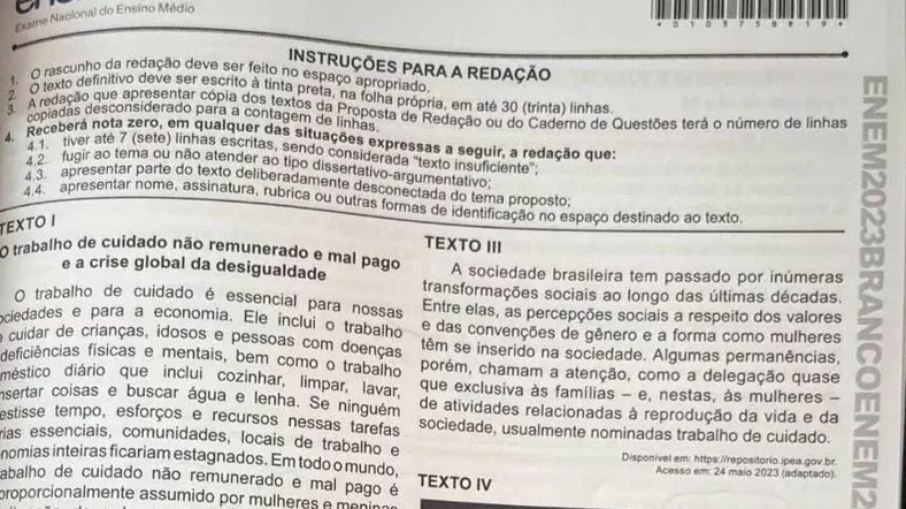 Quando sai a nota da redação do Enem 2023? Veja previsão do Inep