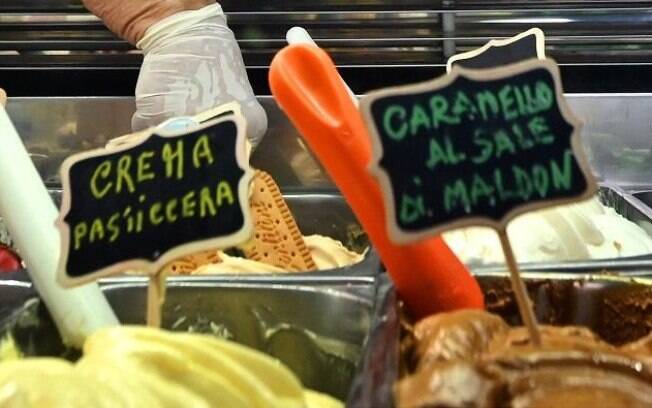 O gelato é um sorvete tradicional italiano