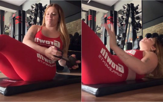 Diástase pós-gravidez: Viih Tube mostra rotina de exercícios