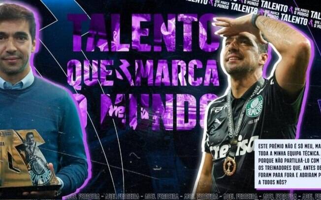Abel Ferreira é premiado e recebe título de ‘Talento que marca o Mundo’ Abel Ferreira é premiado e recebe título de ‘Talento que marca o Mundo’
