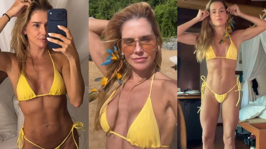 Deborah Secco aproveita calor em Fernando de Noronha