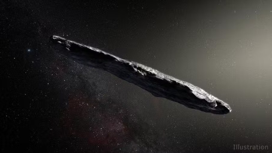 Cometa negro como imaginado por cientistas