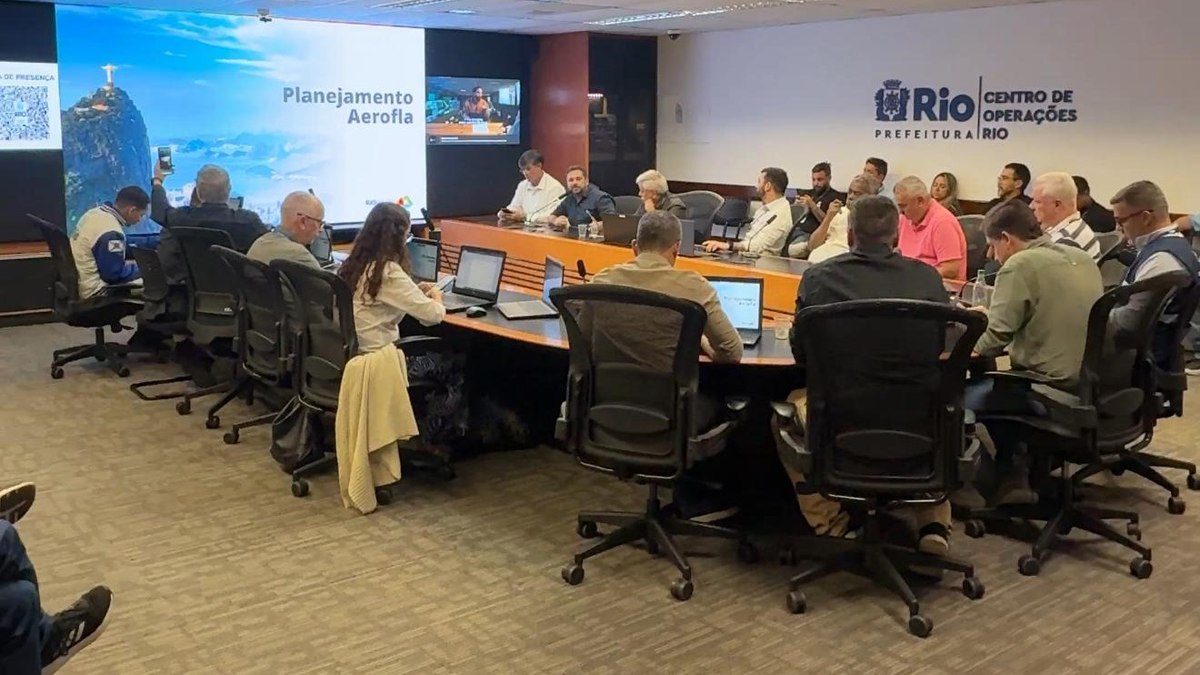 Reunião no Centro de Operações e Resiliência do Rio definiu o esquema de segurança e trânsito para o AeroFla