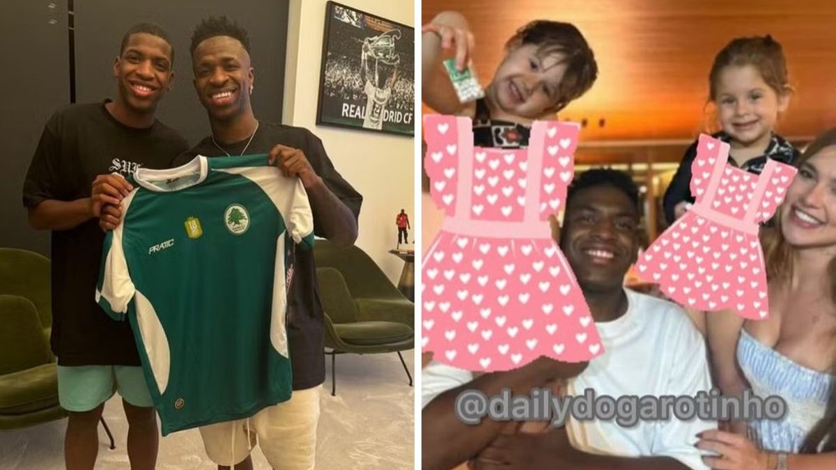 Irmão de Vini Jr posta foto com Virginia Fonseca e filhas dela Irmão de Vini Jr posta foto com Virginia Fonseca e filhas dela