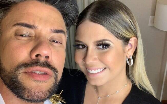 Marília Mendonça e seu maquiador Eduardo Guimarães sofreram ofensas de fãs da cantora no Goiás