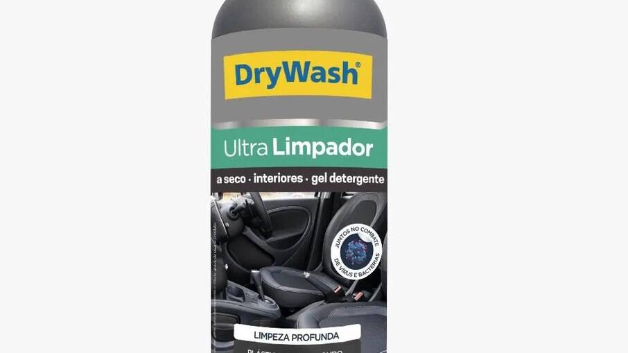 Ultra Limpador da DryWash é vendido em frasco de 460 g e rende mais de 20 lavagens completas.