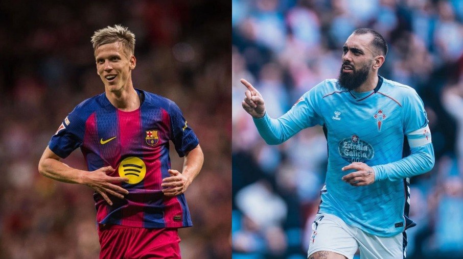 Dani Olmo e Borja Iglesias são destaques de Barcelona e Celta de Vigo