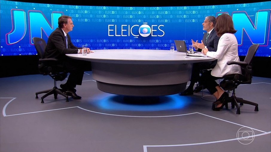 Presidente Jair Bolsonaro (PL) é entrevistado no 