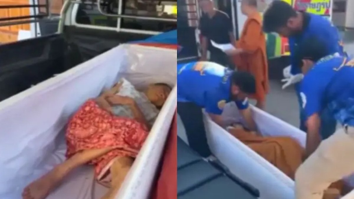 Mulher dada como morta é achada viva no caixão antes da cremação Mulher dada como morta é achada viva no caixão antes da cremação