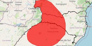 Ciclone coloca os três estados do Sul em alerta máximo