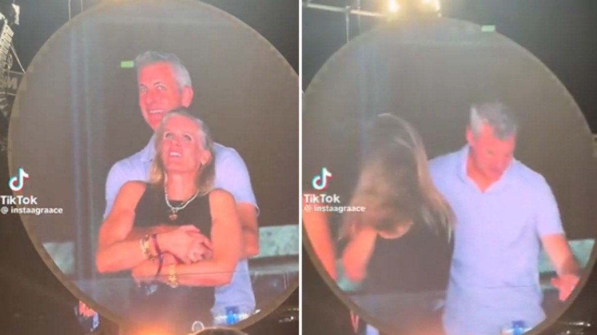 Reação de casal surpreende Chris Martin durante show do Coldplay