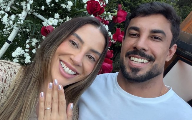 Renata Saldanha anuncia noivado com Maike Allan: 