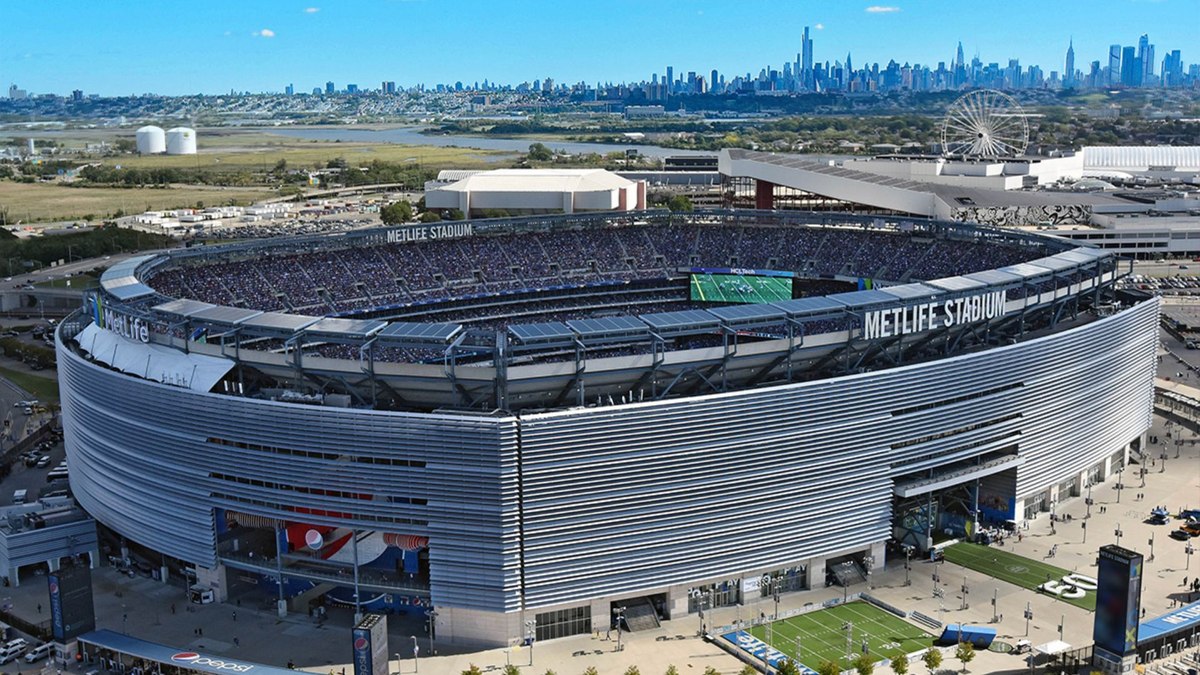 MetLife Stadium, recebe os jogos do New York Giants e New York Jets, da NFL.