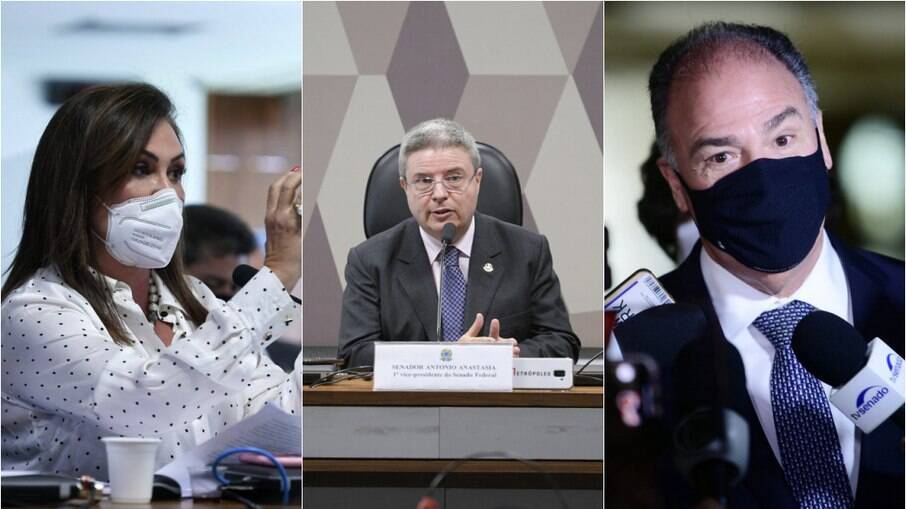 Kátia Abreu (PP-TO), Antonio Anastasia (PSD-MG) e Fernando Bezerra (MDB-PE)