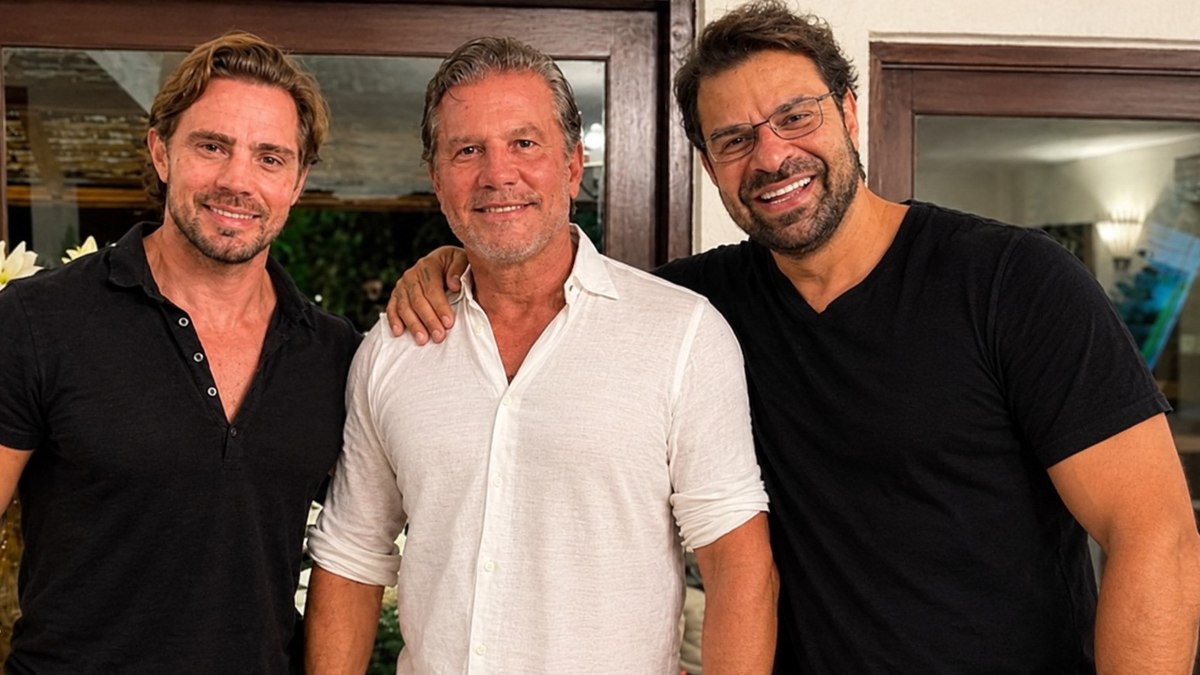 Daniel Vorcaro com o pai Henrique Vorcaro e o cunhado Fabiano Zettel Daniel Vorcaro com o pai Henrique Vorcaro e o cunhado Fabiano Zettel