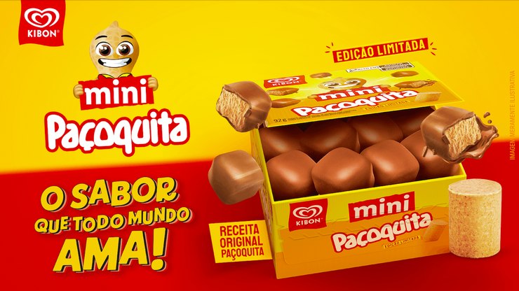 Paçoquita e Kibon mostram a força de uma collab bem pensada