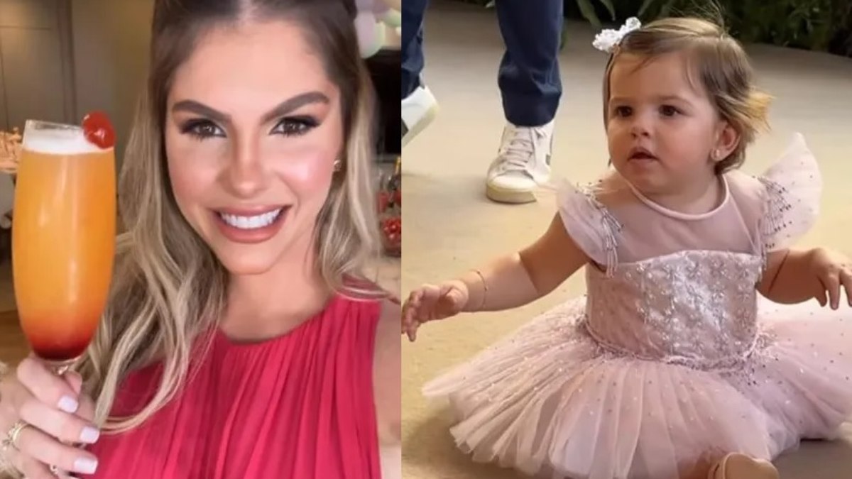 Bárbara Evans deu uma super festa para comemorar um ano da filha